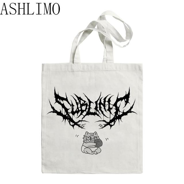 Сумка-тоут в стиле аниме Убийца демонов с рисунком Сумка для покупок Hashibira Inosuke Сумка на плечо Холщовая сумка Сумка Harajuku Shopper Женские сумки 3442cm 1230₽