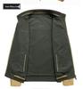 Men's Double-Sided Pure Cotton Jacket - Stand Collar, Loose Fit, Business Casual for Spring and Autumn.