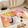 Manga-Tamon-kun Ima DocchiS Floor Mat Soft Non-Slip Bath Mat, Bedside Carpet, Absorbent Doormat for Home