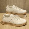 Normal Leather Perforated Boots Brand Loafers Mens Shoes Size 47 Sneakers For Men Running Sports Trend Tenid Beskets