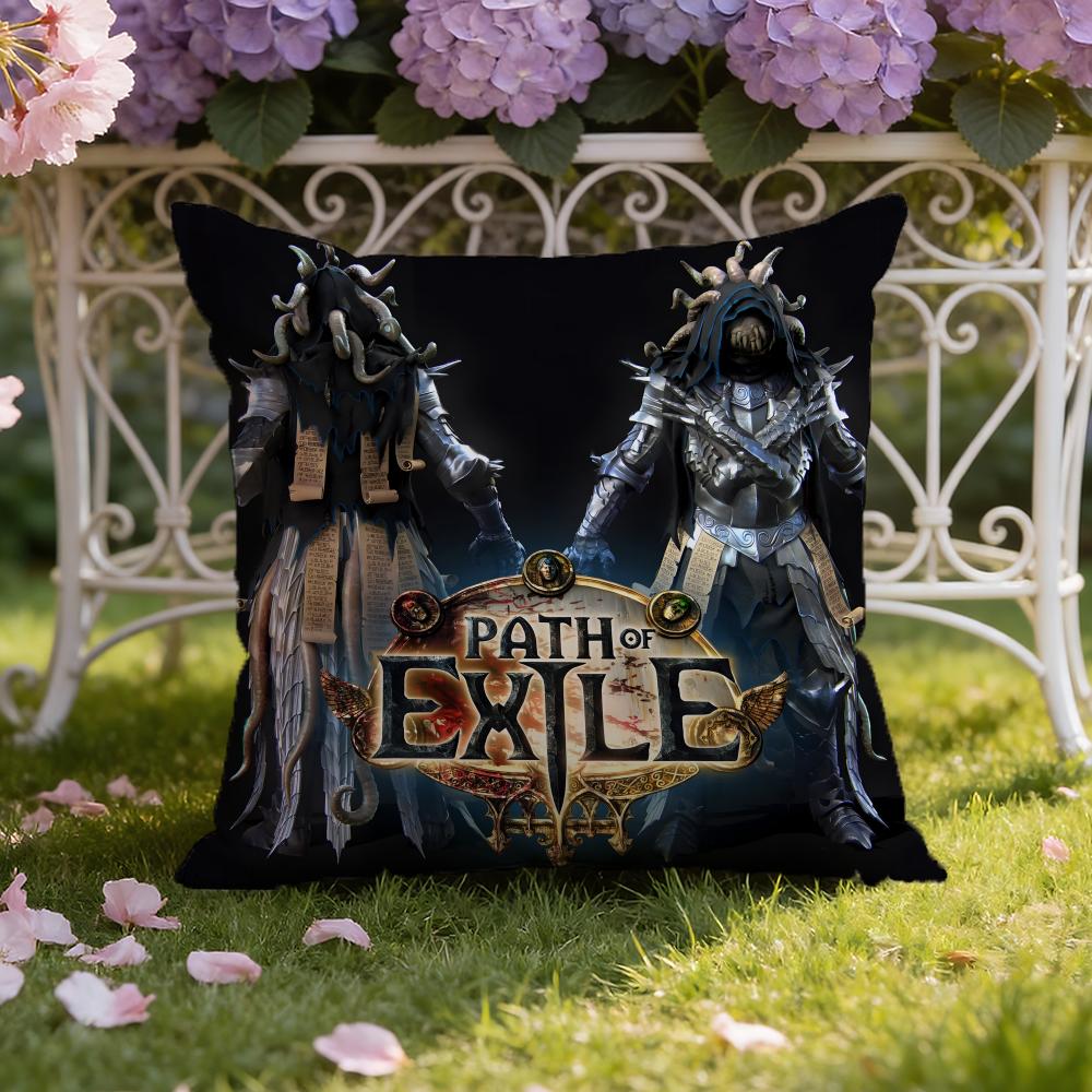 GamePath of Exile Cushion Cover Home & Car Dual-Scene Pillow Cover: Reversible for Premium Comfort
