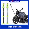 Aluminum Alloy Telescopic Stick Multi-Purpose Riding Selfie Sticks 1/4" Thread Motorcycle Mount Kit for Insta360/GoPro/DjI/SJCAM