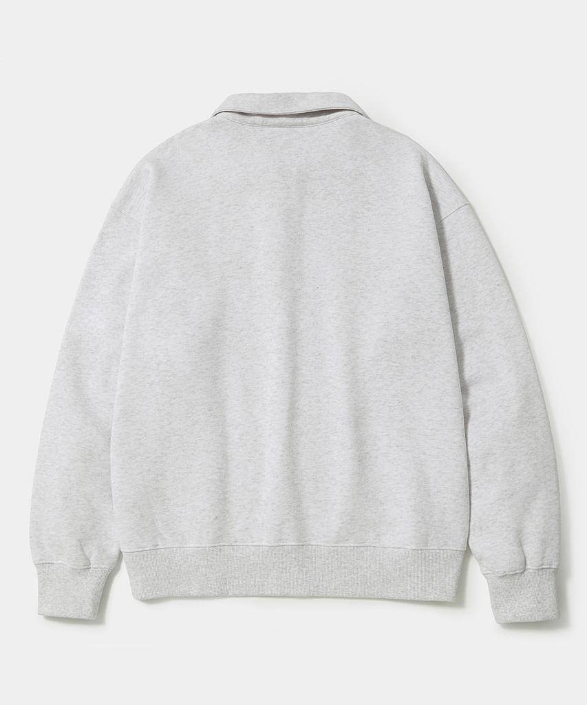 Columbia University Cu Arch Fleece H/Zip Sweatshirts_Light Melange