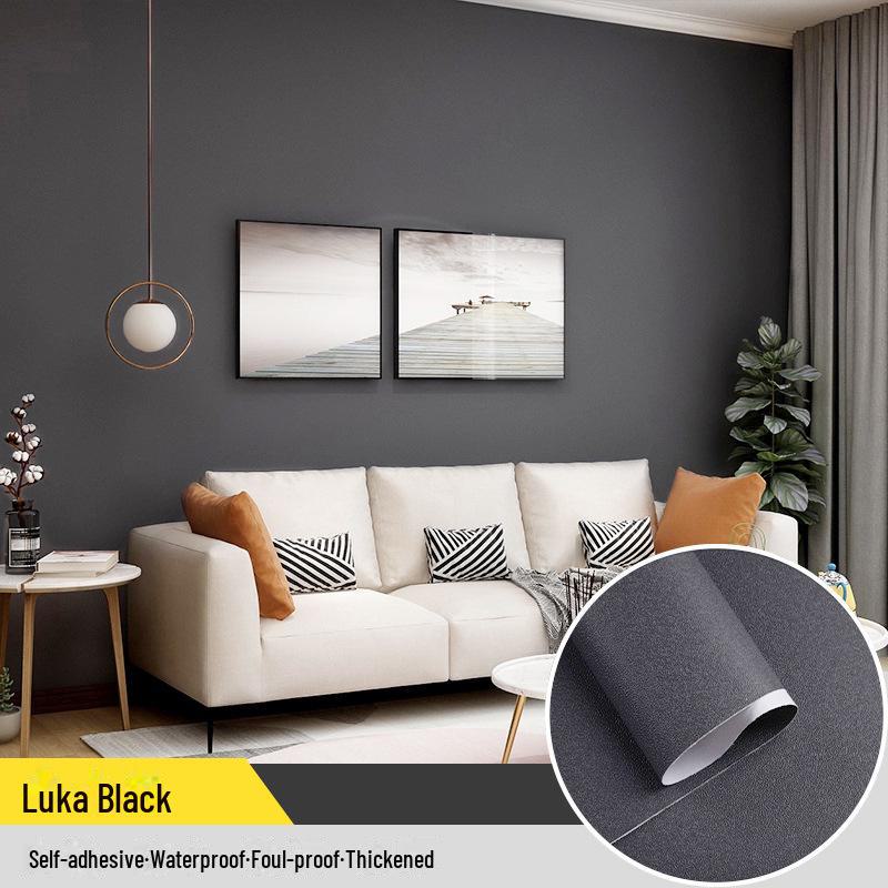 Self-Adhesive Solid Color PVC Wallpaper for Bedroom and Home Décor