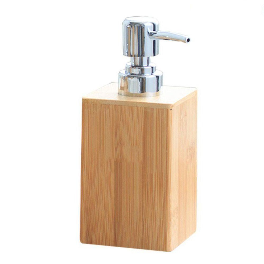Shower Shampoo Dispenser Bamboo Soap Container Supplies Soap Dispenser  Home