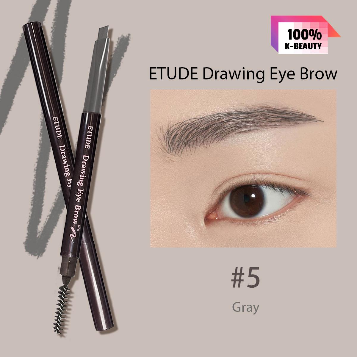ETUDE Creion Sprâncene 0.25g/0.01oz (6 opțiuni de culoare) 05 Gray gray
