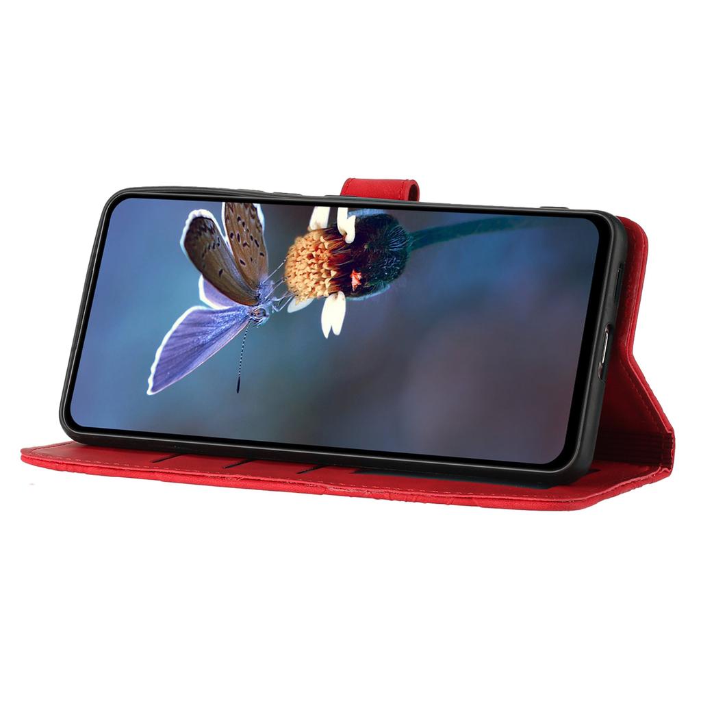 For Samsung Galaxy S24 Ultra Case Imprinted Stand Phone Shell PU Leather Wallet Cell Phone Cover