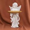 Yangyizhi Little Angel Jewelry Tray, Resin Statue Decorative Dish for Keys, Earrings, Necklace, Desktop Organizer Bedroom, Living Room, Entryway Table