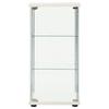 VidaXL Armoire de rangement Verre trempé Blanc