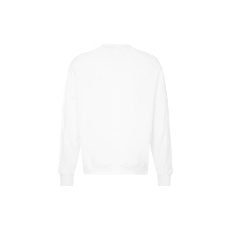 Calvin Klein Simple Logo Print Crew Neck Sweatshirt Men Sweatshirt White J318507-YAF