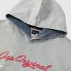 Gap Unisex Logo Gewaschener Denim Kapuzenpullover