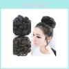 Pony Women Wavy Hair Bun Clip In Scrunchie Hair Extension Hairpiece