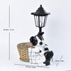 Garten Solar Leuchtlicht Welpen Ornamente Gartendekoration Skulptur Harz Handwerk Geschenk