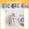 Fashionable Children's Backpack For Autumn Season Stylish Print Checkerboard Design Lightweight Small Backpack