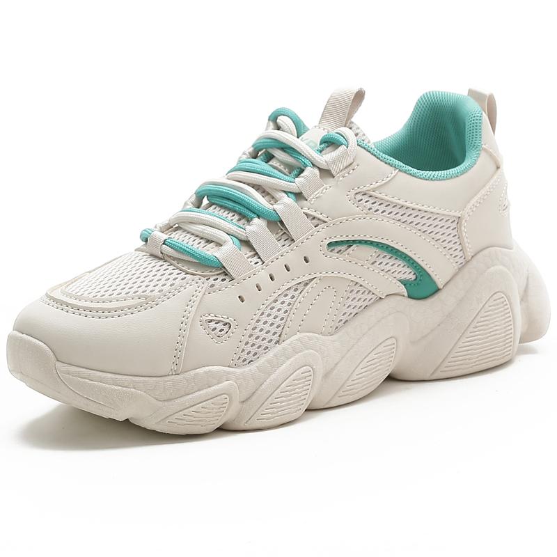 

2023 Новые женские модные тканевые туфли Four Seasons Спортивная повседневная женская обувь Обувь для папы Удобная дышащая обувь с сетчатой ​​поверхностью 35 зелёный