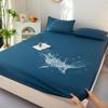 100% Waterproof Cotton Fitted Sheet with Elastic Bands Non Slip Adjustable Mattress Covers for Single Double King Queen Bed,150/180/200cm