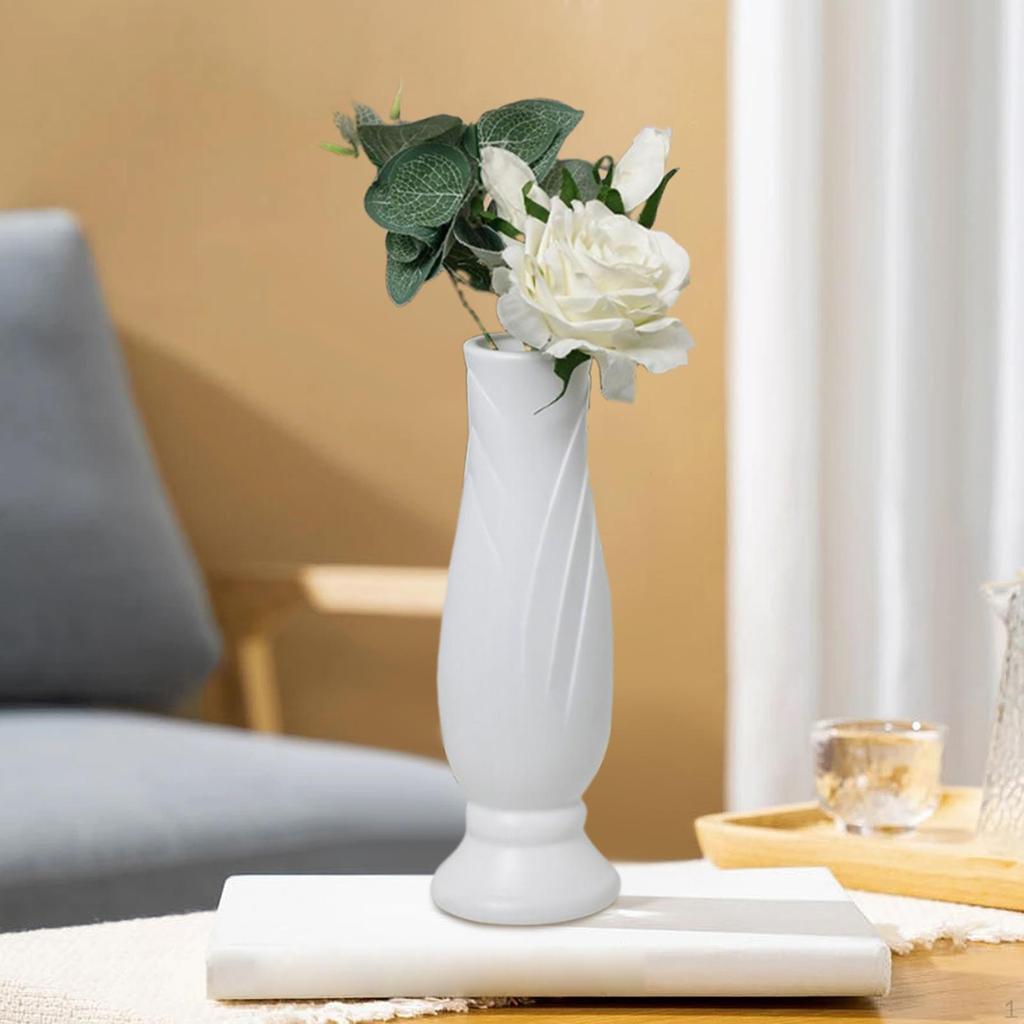 Decorative Unbreakable Modern Collectible Bud Vase for Indoor Farmhouse Restaurant Entryway