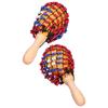 2Pcs Tambourine Sand Hammer Shakers Bead Net Hand Percussion Musical Instrument for Party Games