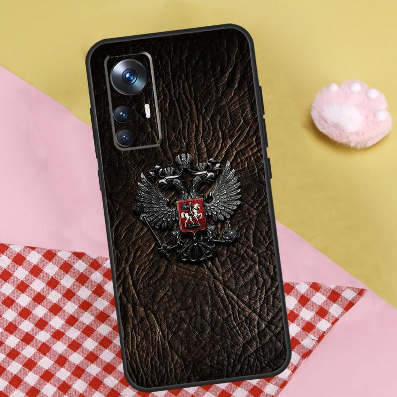 

Russia Flag national emblem For Xiaomi 15T 14T 13T 17 Pro Max 14 15 Ultra Case For POCO F8 Ultra F7 F5 F6 X5 X6 X7 Pro Xiaomi 13T (13T Pro)
