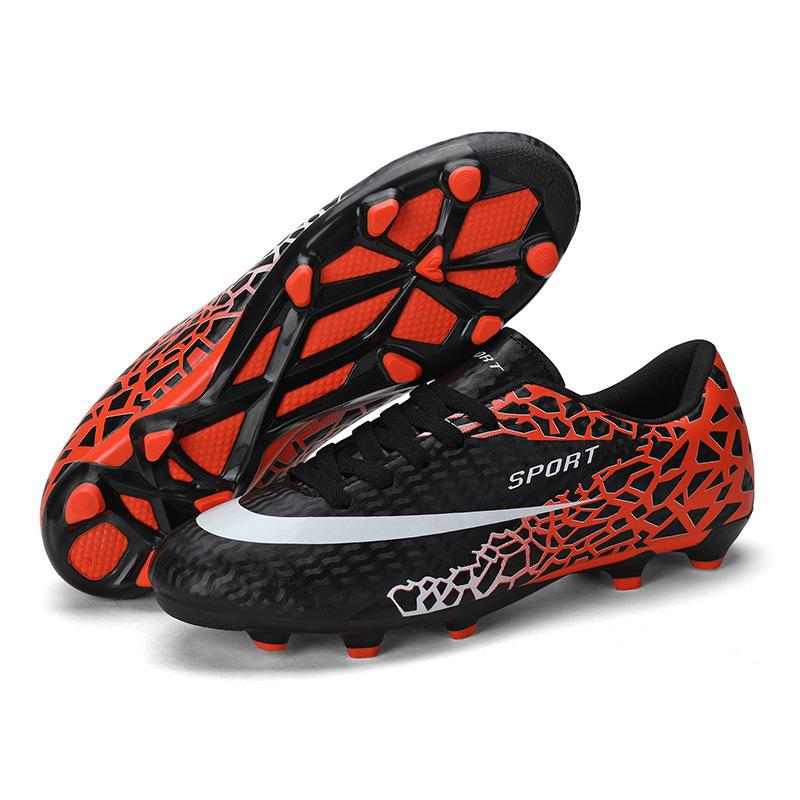 Foreign Trade Football Shoes Men's and Women's Long Nails Competition Sneakers Non-slip Youth Flat-bottomed Broken Nails Training Sneakers Batch