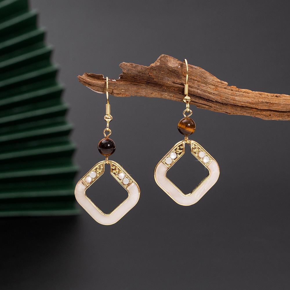 

Модные висячие серьги для женских украшений золотой