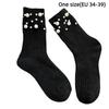 Solid Color Mid-Tube Socks Thicken Women Socks New Warm Socks  Winter