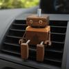 Wood Essential Oil Fragrance Expander Hand Made Car Mounted Perfume Robot Fragrance Bottle  Car