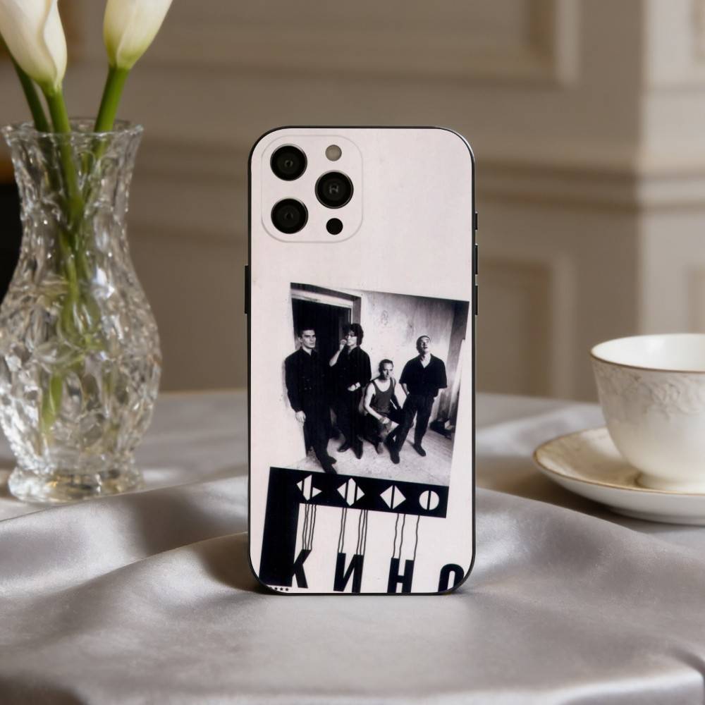 

R-Russia Rock B-Band Viktor Tsoi K-Kino Phone Case For iPhone 17,16,15,14,13,12,11 Plus,Pro Max,XS,Soft Silicone Black Cover iPhone16plus