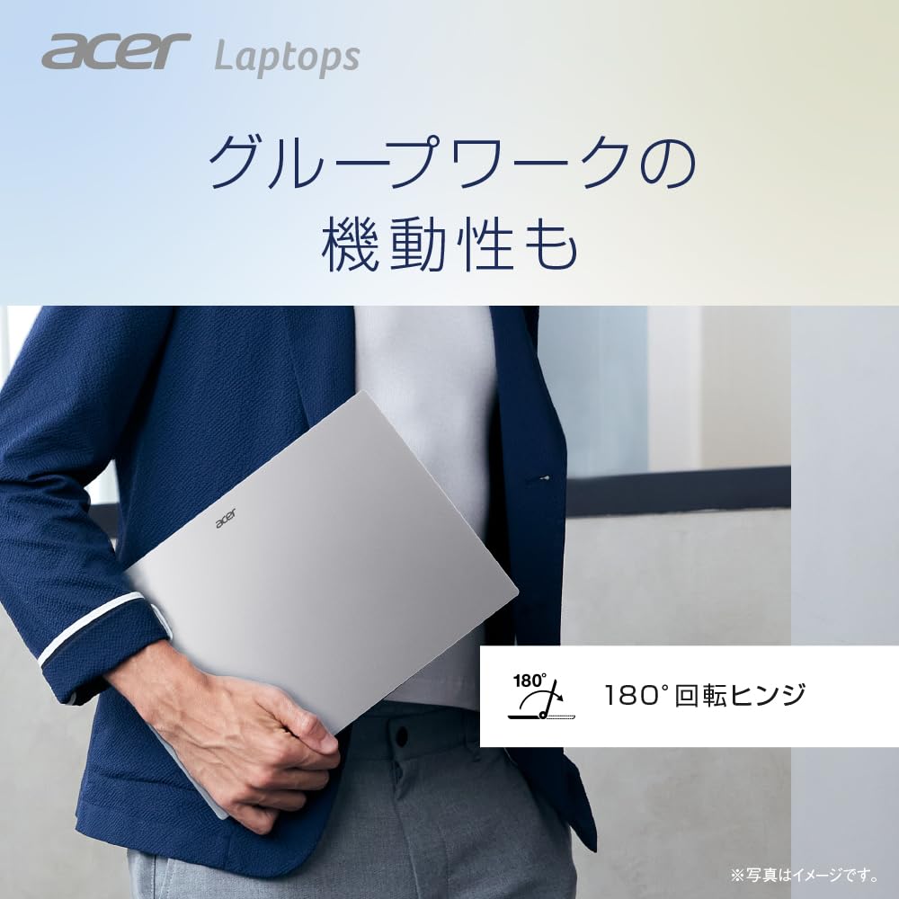 Acer Swift Lite 16 AI Core Ultra 16GB 512GB WUXGA IPS and Battery Full HD Sliding WiFi 6 Japanese Keyboard with Copilot Light Silver Laptop, 5,