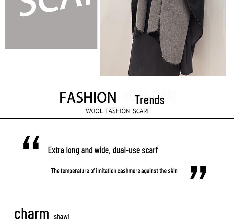 New Yunnan Ethnic Style Double-Sided Shawl: Versatile Warm Cloak Scarf for Women