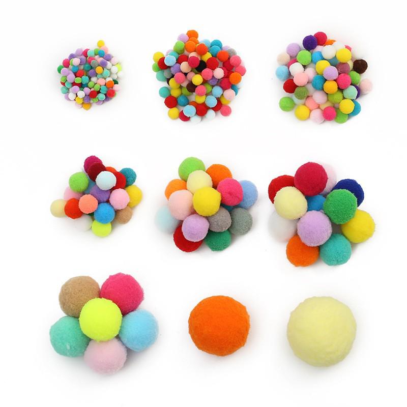 In Stock: High Elasticity Fluffy Polyester Hairball for DIY Handmade Clothing Accessories