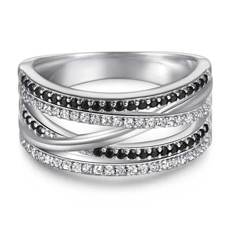 Inel Nou Unisex Zircon Micro-incrustat Zircon Artificial Trend Nișă Simț Creativ Totul Petrecere Lux