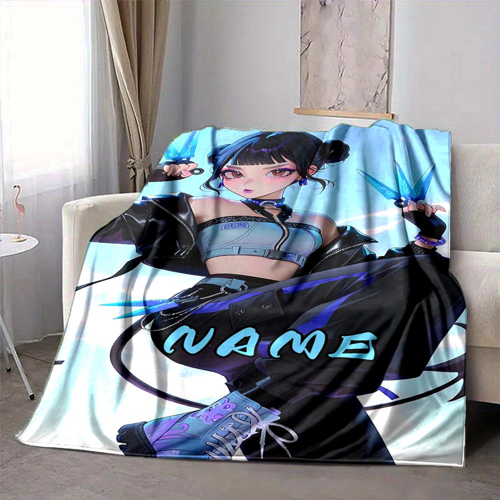 Custom 1pc Name: Tiger's Guardian Blanket, Soft And Comfortable Blanket, Casual Warm, Camping Travel Blanket, Birthday Gift Q912144