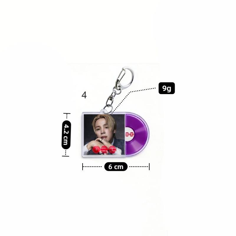 8pcs BTS Keychains, Bag Charms for Individual Members and The Whole Group, Decorative Pendants, Celebrity Support Products.