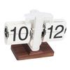 24H Vintage Flip Down Clock Minimalism Single Sided Retro Automatic Page Turning Clock Mechanical Flip Digital Clock for Home