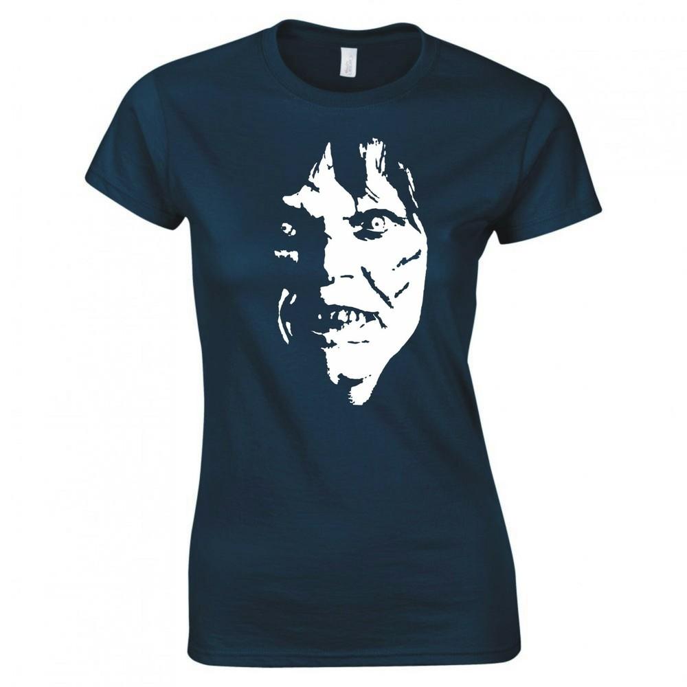 Inspired By The Exorcist Demon Face Skinny Fit Tshirt S