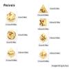 7 Pcs Golden Flower Metal Dice Solid Metal Polyhedral Dice Set Suitable for Role-Playing RPG Board Game Card Game