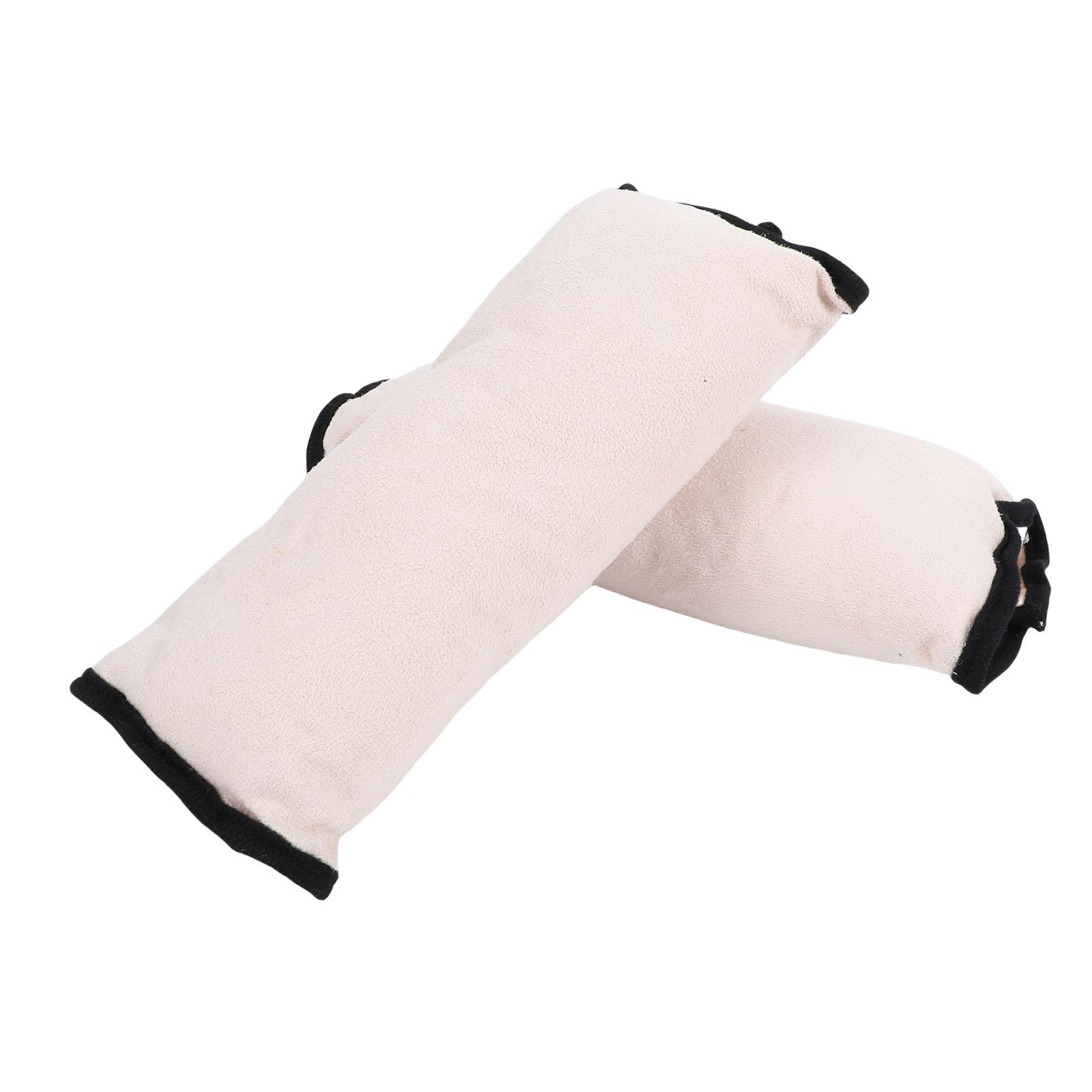2PCS Child Seatbelt Pillows Kids Safety Belt Protective Cover Shoulder Neck Pad for Car Travel Beige