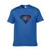 Herrenmode Superman Gym Bodybuilding T-Shirt mit Premium-Baumwollmischgewebe