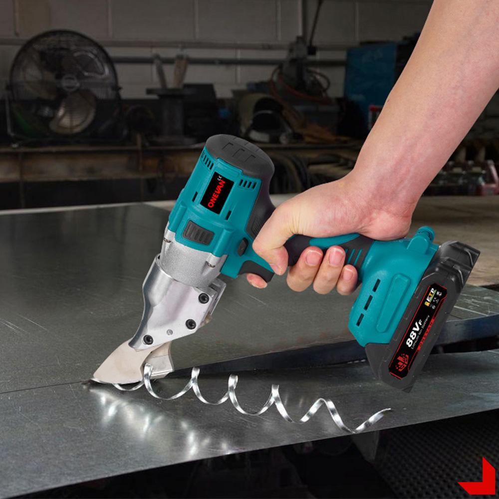 ONEVAN 880NM Brushless Electric Iron Scissors Cordless Iron Steel Scissors Sheet Metal Cutter Power Tool For Makita 18V Battery Pin