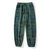 New Autumn and Winter Casual Thickened Pattern Solid Color Rope Trousers and Sweatpants