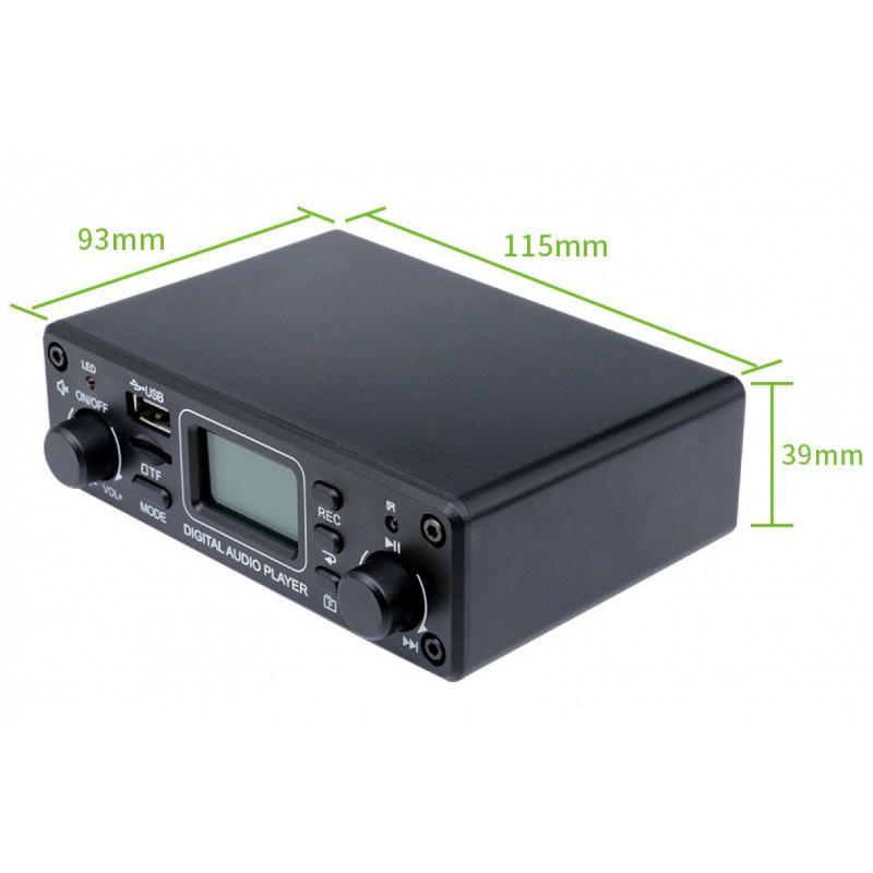 LCD Portable Digital Audio Player with 25W*2 Amplifier High Quality Music Player with Bluetooth/USB/SD/AUX/OPT/REC Features