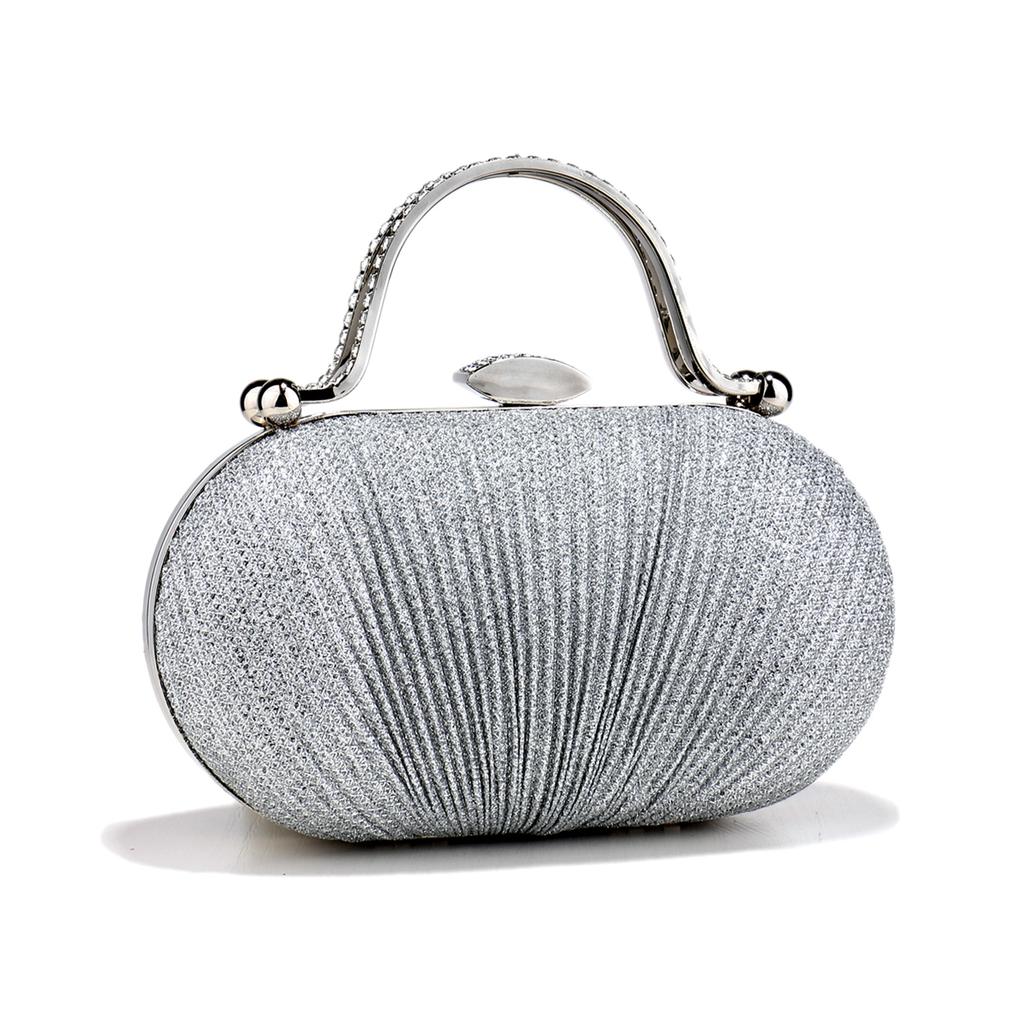 Glitter Bling Glamorous Evening Bags Mini Rhinestones Decorated Box Shaped Dinner Bags For Party Girl Women Dinner Prom Banquet