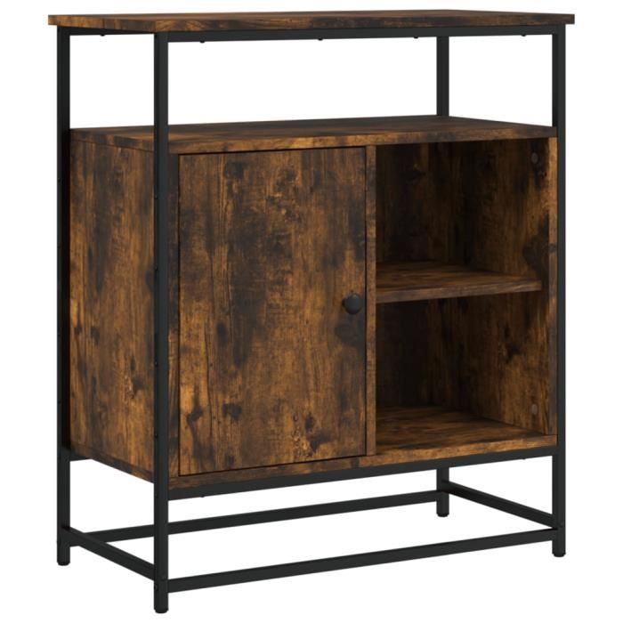 VidaXL Buffet chêne fumé 69x35x80 cm bois d'ingénierie 835546