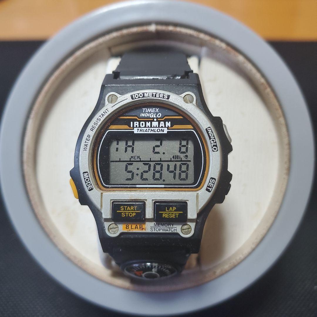 Used TIMEX Ironman 8 lap reprint model made in 2016 with compass
