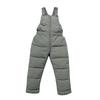 2026 Kids' Down Cotton Pants: Warm Autumn/Winter Overalls for Boys & Girls, Solid Colors.