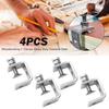 1/2/4pcs C-clamp Desk Clamp Steel Pipe Square Clamp Woodworking Adjustable Fixed Holder Clip Multi-function Hardware Fasteners