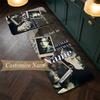 Resident Evil (1) Customize Name Flannel Kitchen Mat Soft Non-Slip Kitchen Floor Runner Rug for Home Kitchen Decor