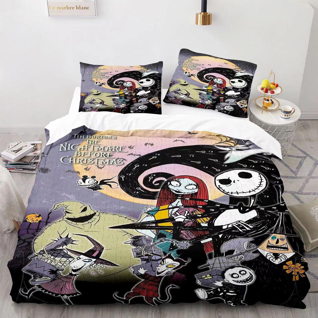 Christmas Horror Night 3D Digital Printing Three-Piece Set, Bedding