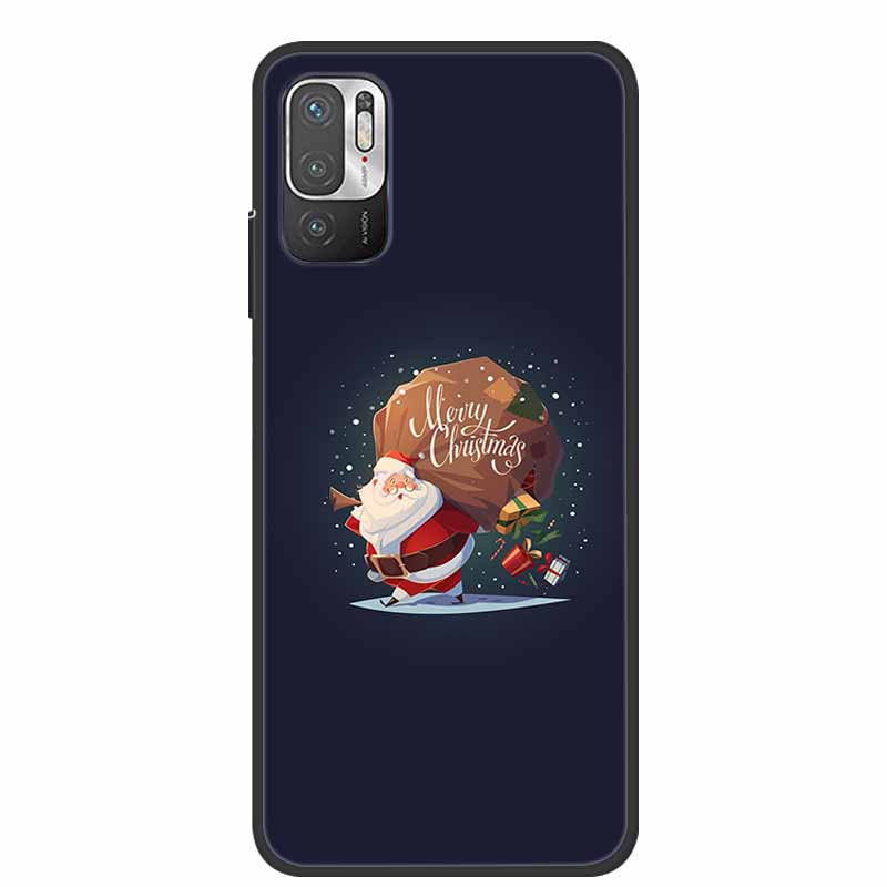 Christmas Cartoon Case For Xiaomi Redmi Note10 Case Silicone Soft TPU Cover for Xiaomi Redmi Note 10T 10 Pro 4G 5G 10S 9T 9 Case